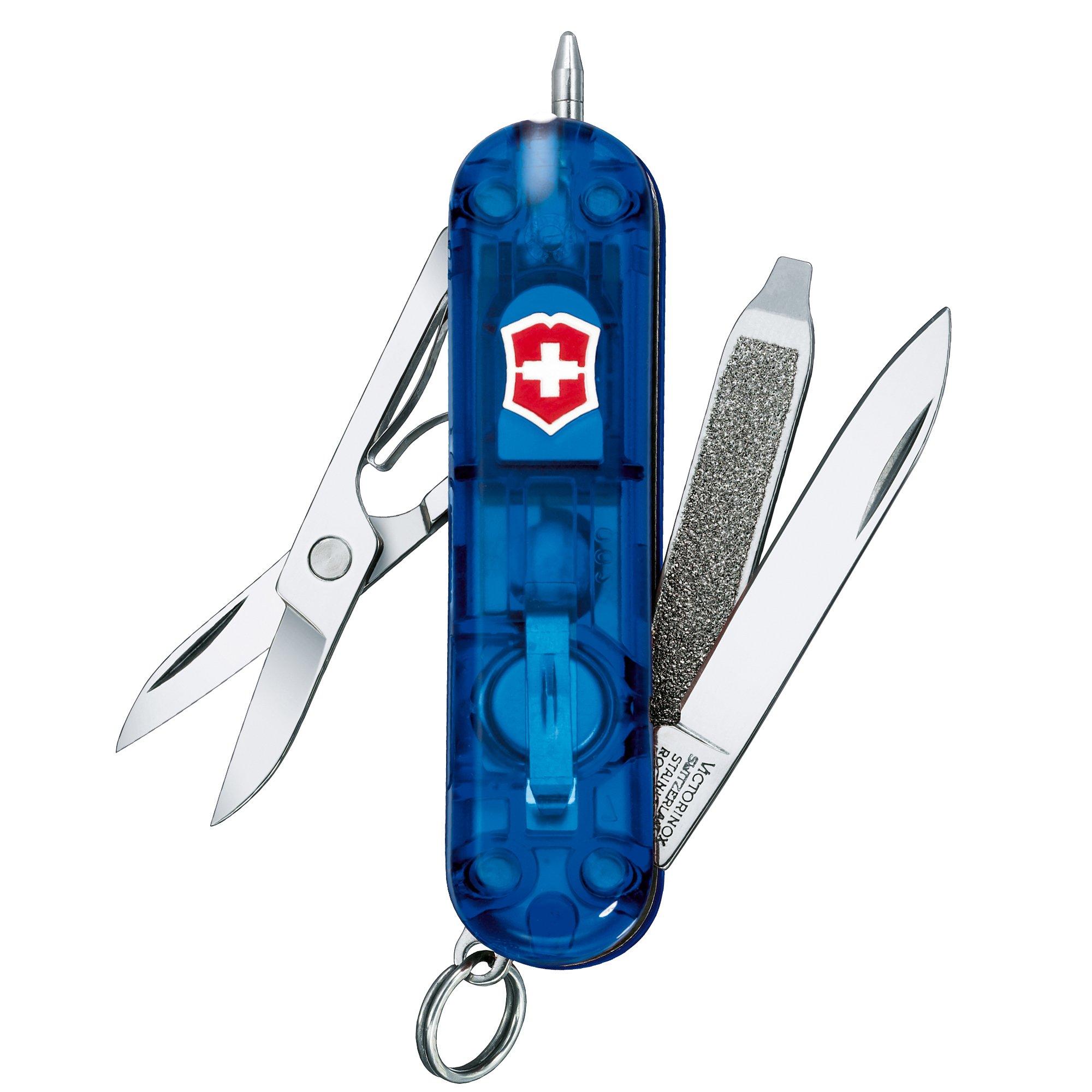 Victorinox Signature Lite, Schweizer Taschenmesser, transparent blau