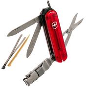 Victorinox Nail Clip 580, coltellino svizzero, rosso trasparente