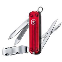Image for Victorinox Nail Clip 580, Swiss pocket knife, transparant red