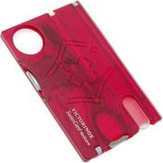 Victorinox SwissCard Nailcare red translucent - 0.7240.T