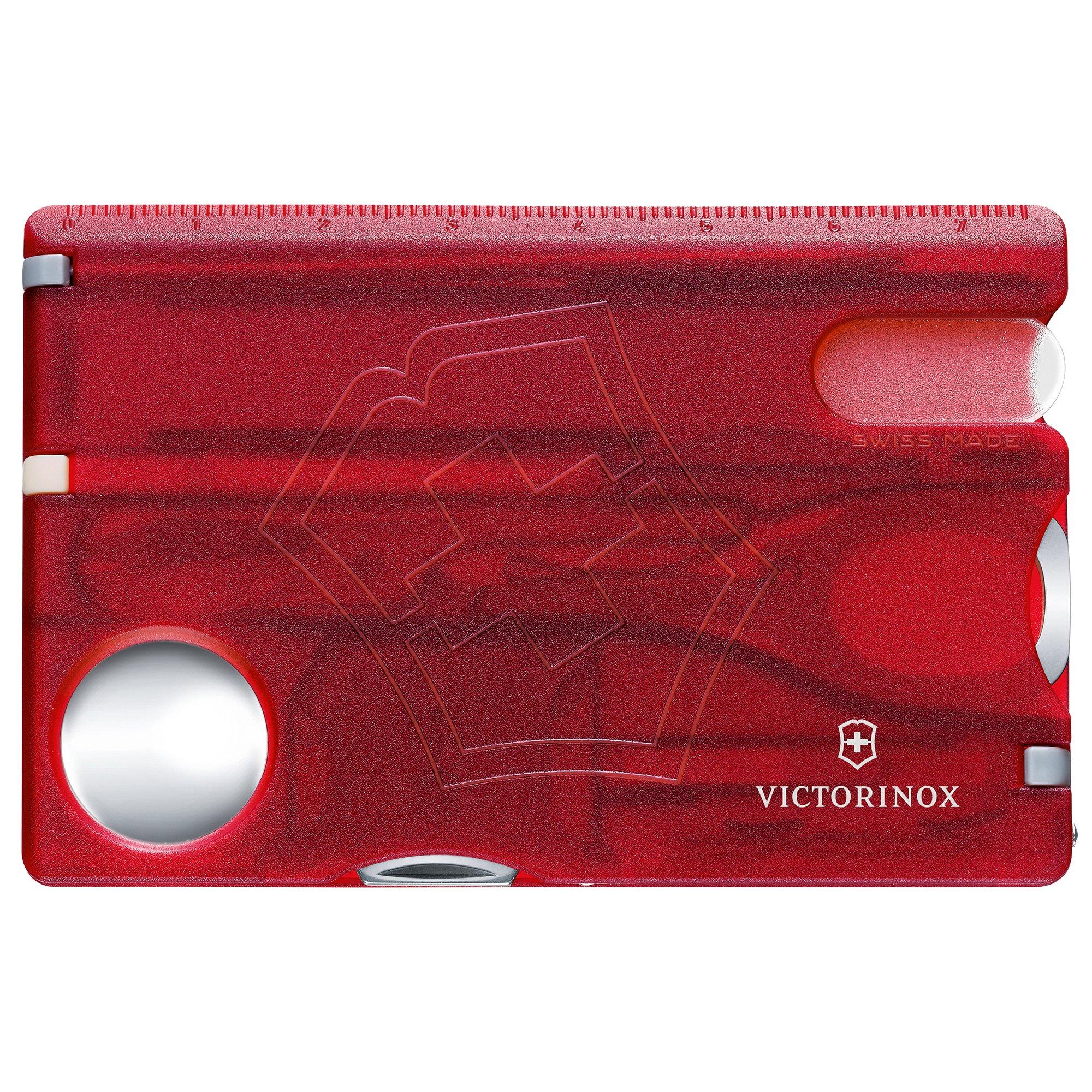 Karta Victorinox SwissCard Nailcare tranparentny czerwony - 0.7240.T