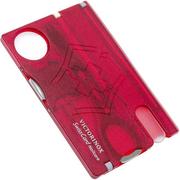 Victorinox SwissCard Nailcare vermelho transparente - 0.7240.T