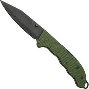 Victorinox Evoke 0.9425.DS24 Olive Green Alox, Clip Point Black Coating, zakmes