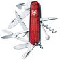 Image for Victorinox Huntsman, Swiss pocket knife, transparant red