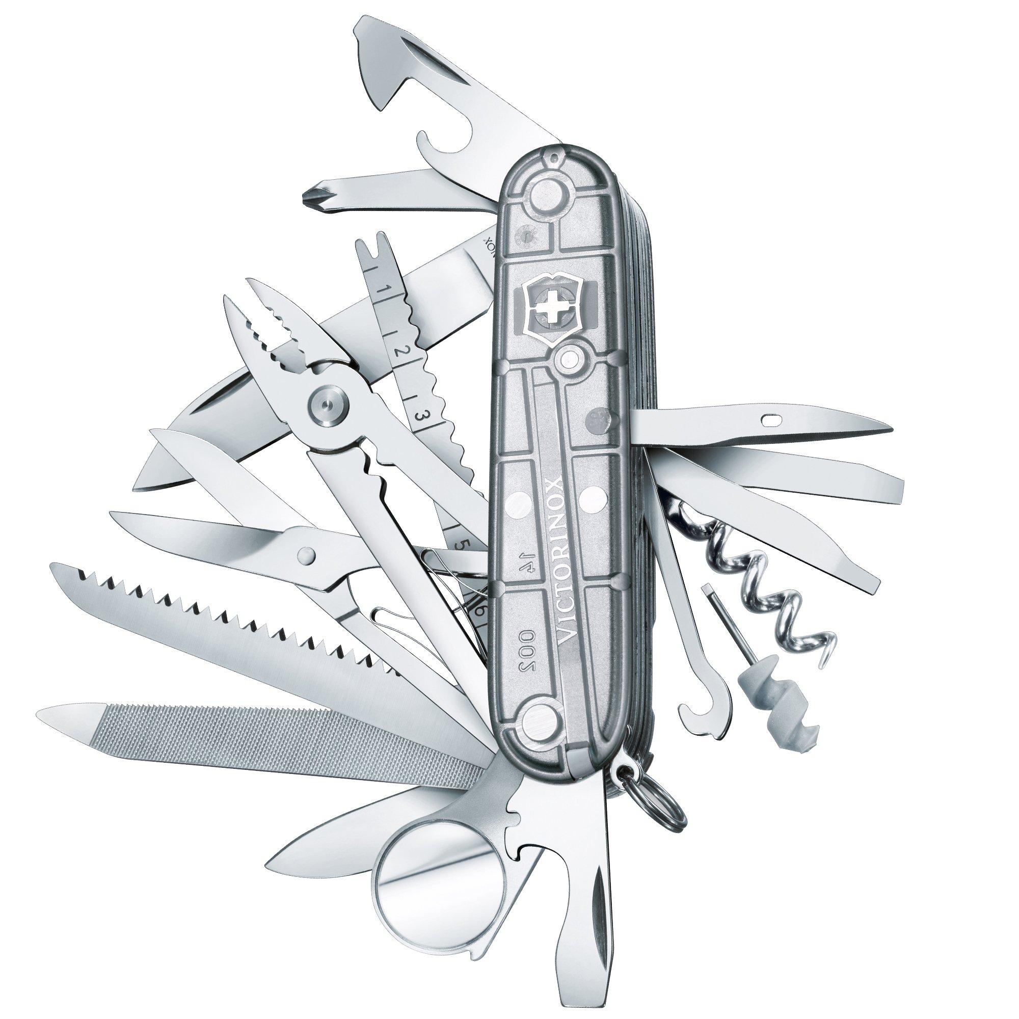 Szwajcarski scyzoryk Victorinox SwissChamp, srebrny, 1.6794.T7