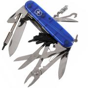 Victorinox CyberTool, bleu transparent 1.7725.T2, couteau suisse avec 34 fonctions
