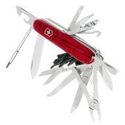 Victorinox CyberTool with 41 functions, transparent red
