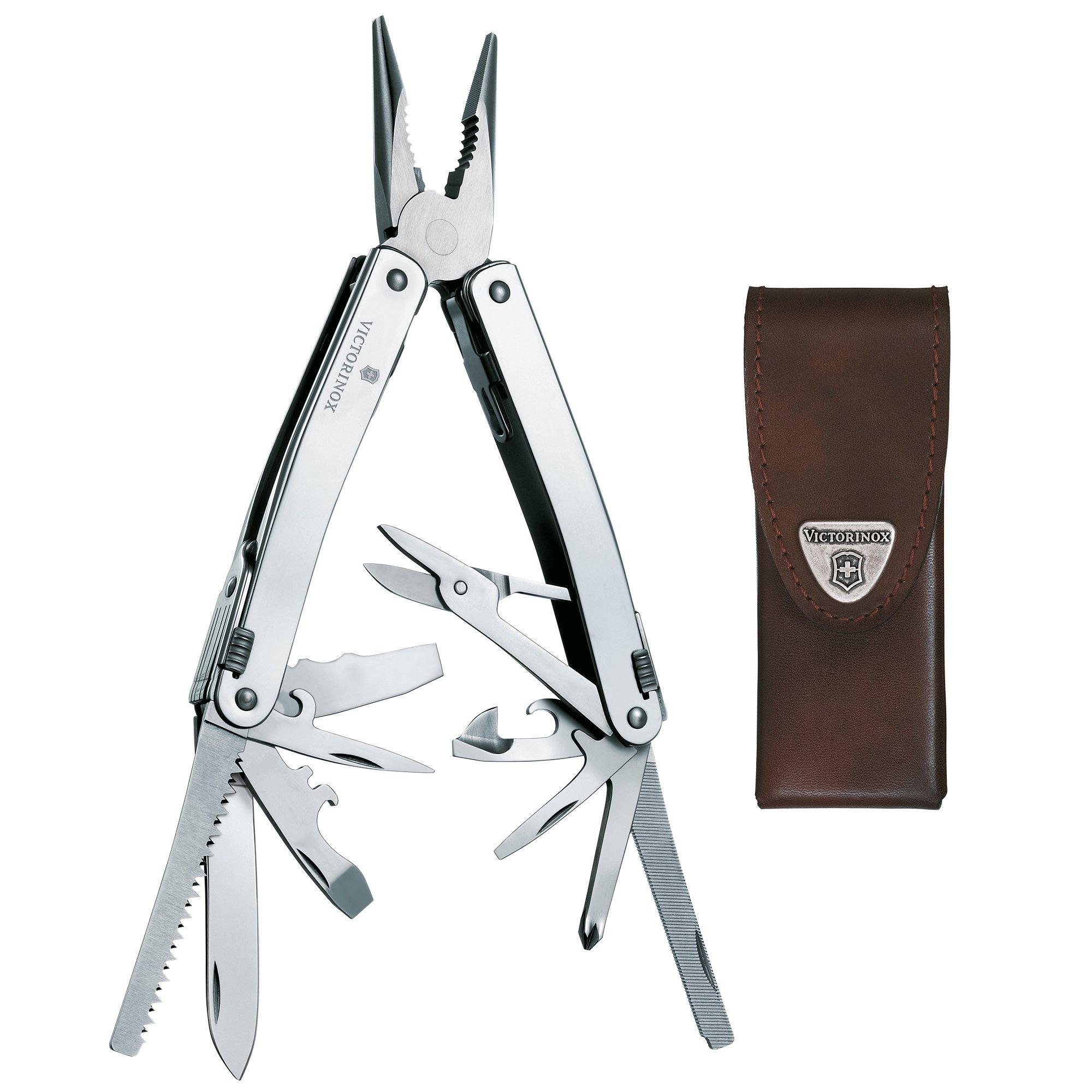 Victorinox SwissTool Spirit X, leather sheath