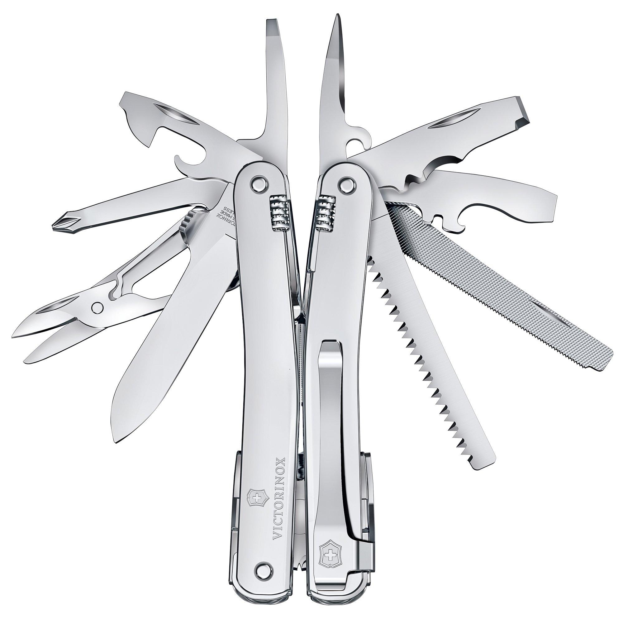 Victorinox Swisstool Spirit MX Clip, 3.0224.MKB1, silver, multitool
