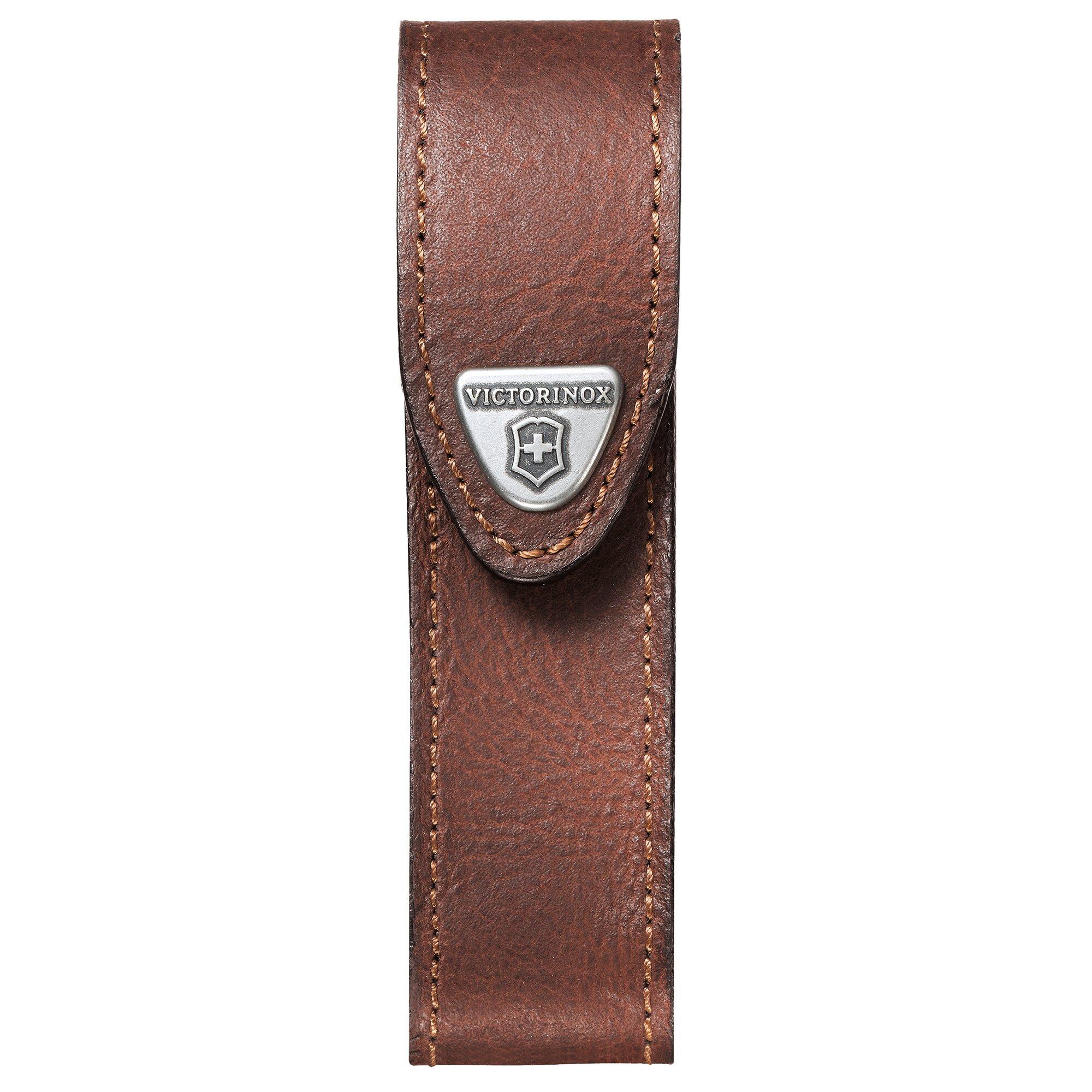 Pokrowiec na pasek Victorinox 4.0547, brązowy, skóra