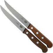 Victorinox Wood 5.1230.12G steakmes, set van 2, gekarteld