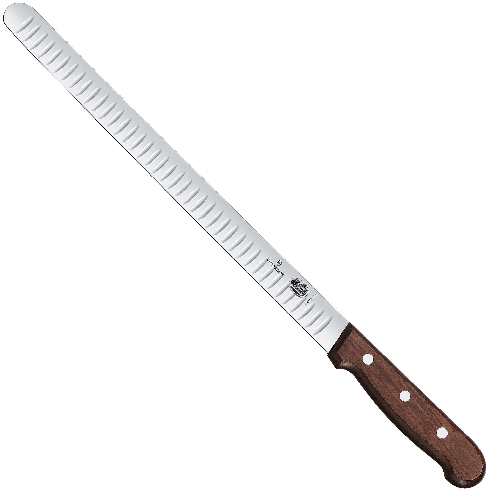 Victorinox Wood 5.4120.30 salmon knife with dimples 30 cm, maple