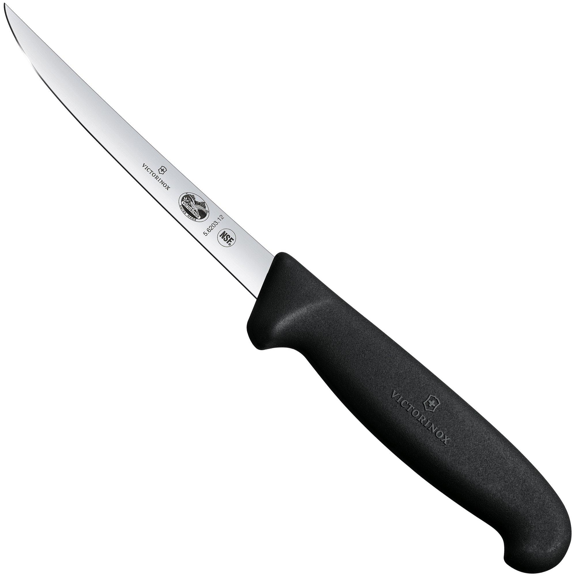 Nóż do filetowania Victorinox Fibrox, 5.6203.12, giętki, bardzo cienki, 12 cm