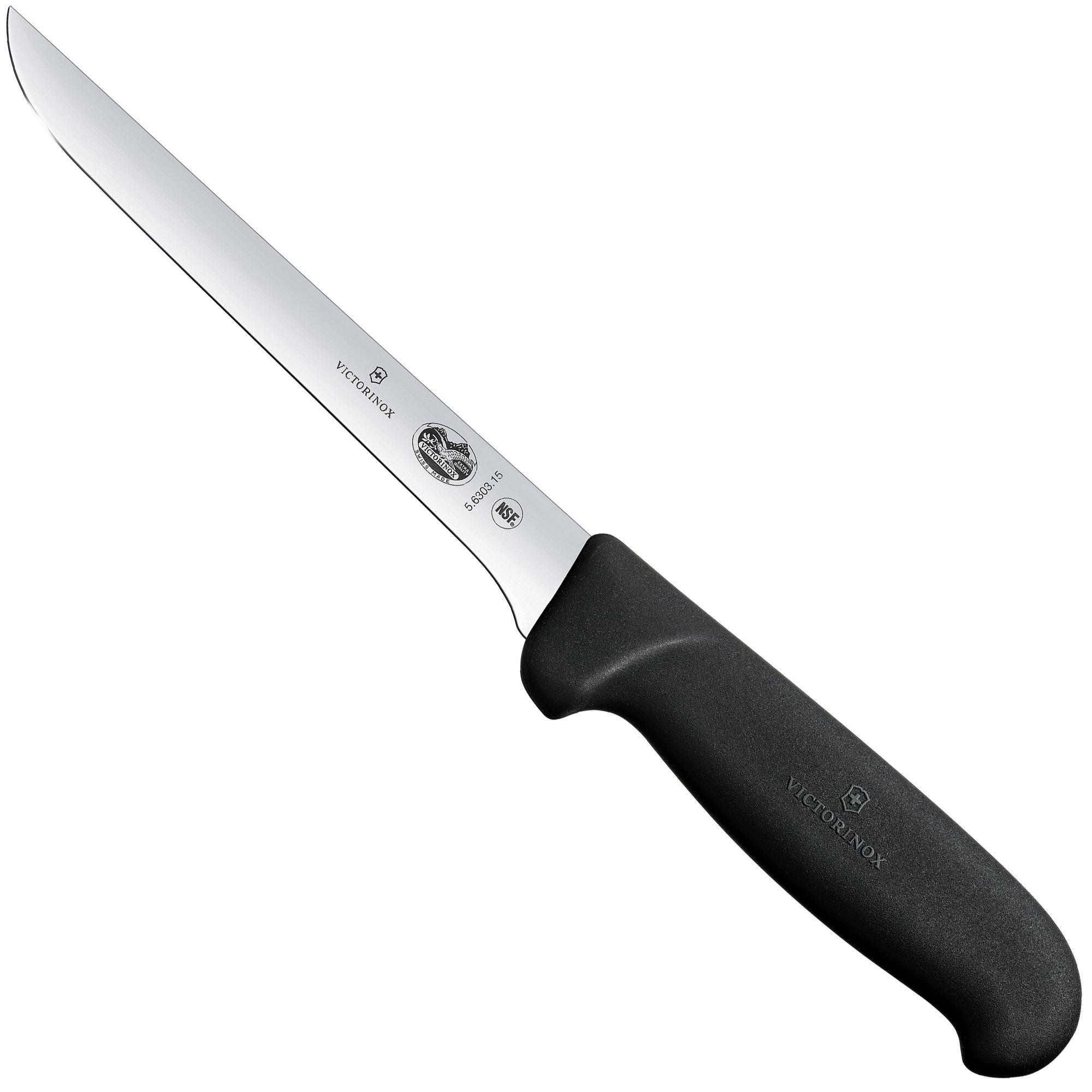 Nóż do trybowania Victorinox Fibrox, 5.6303.15, wązki, 15 cm