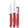Image for Victorinox SwissClassic vegetable knives and peeler Chili Red, set of 3, 6.7111.33C1