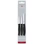Image for Victorinox SwissClassic vegetable knives black, set of 3, 6.7113.3