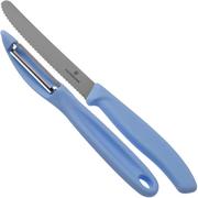 Victorinox SwissClassic 6.7116.21L22 Juego de cuchillos para verduras de 2 piezas, azul