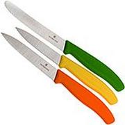 Victorinox SwissClassic cuchillo de verduras negro, Set de 3, 6.7116.31G