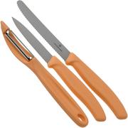 Victorinox SwissClassic 6.7116.31L92 set da 3 pezzi di coltelli da verdura, arancione