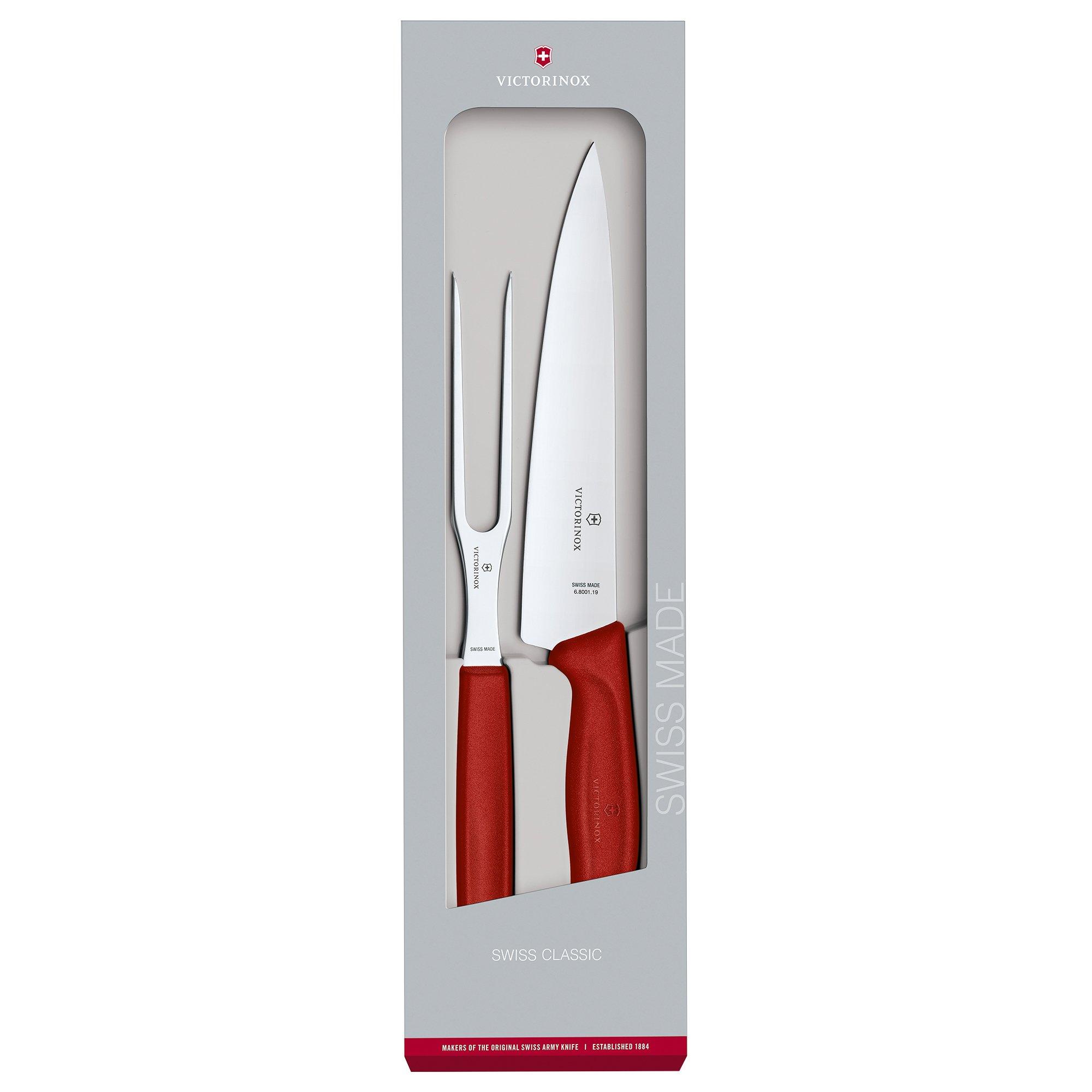 Victorinox SwissClassic 6.7131.2G, 2-teiliges Tranchier-Set, rot