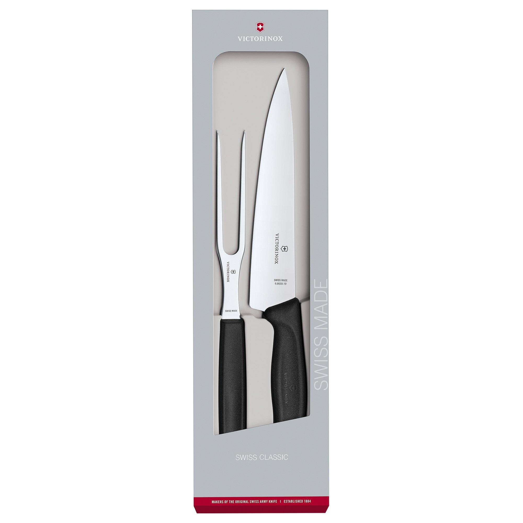 Victorinox SwissClassic 6.7133.2G 2-piece carving set, black