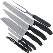Victorinox SwissClassic 6.7133.7G set de 7 couteaux de cuisine, noir