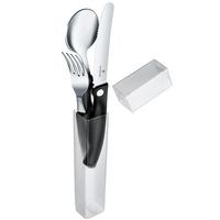 Image for Victorinox Swiss Classic 3-piece cutlery set black with foldable knife