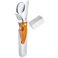 Image pour  Victorinox Swiss Classic  set de couverts 3 pièces orange avec couteau pliant, 6.7192.F9
