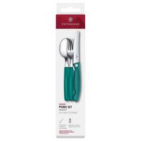 Image pour Victorinox Swiss Classic Picnic Set 6.7194.3FC1 Green, set de couverts 3 pièces