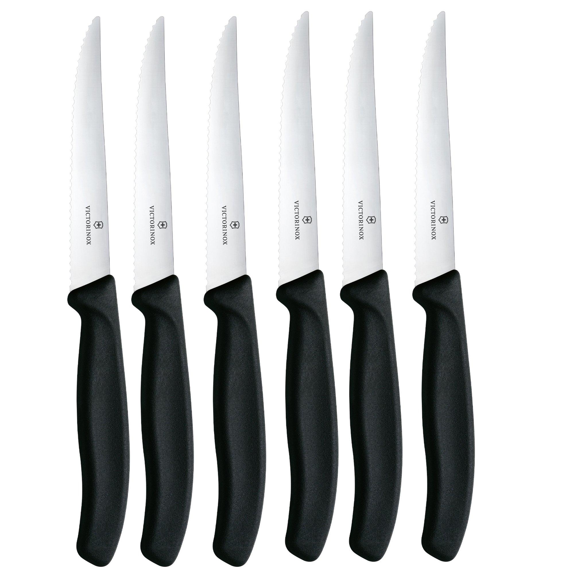 Victorinox SwissClassic 6.7833.6, 6-piece tomato knife set, black