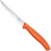 Bild für Victorinox Swiss Classic Steak & Pizza Knife 6.7239.C1 Wavy, Orange, Steakmesser Wellenschliff
