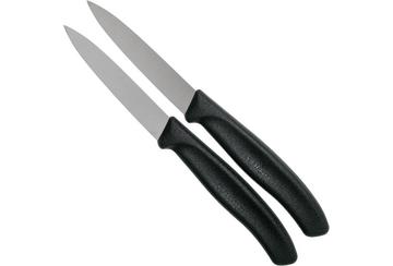 Victorinox SwissClassic set de 2 couteaux à légumes noirs 8 cm, VT6-7603-B