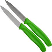 Victorinox SwissClassic cuchillo de verduras verde 8 cm, Set de 2 VT6-7606-L114B