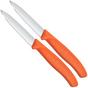 Image for Victorinox Swiss Classic 6.7609.2C1 Straight, Orange, set of 2 vegetable knives, 8 cm