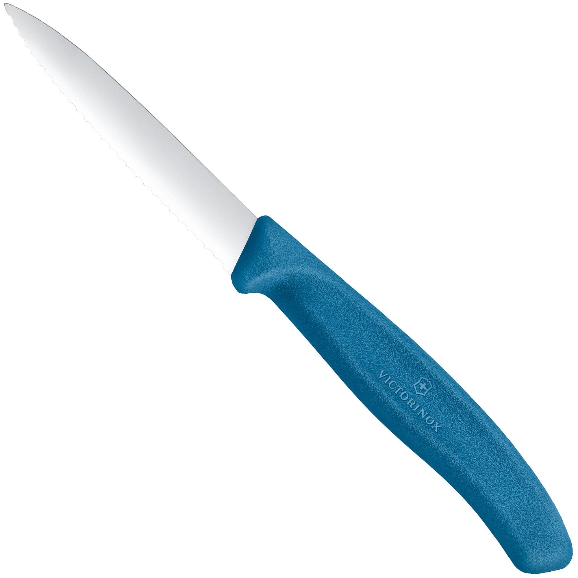 Victorinox Swiss Classic 6.7632.C1 Wavy, Blue, serrated vegetable knife
