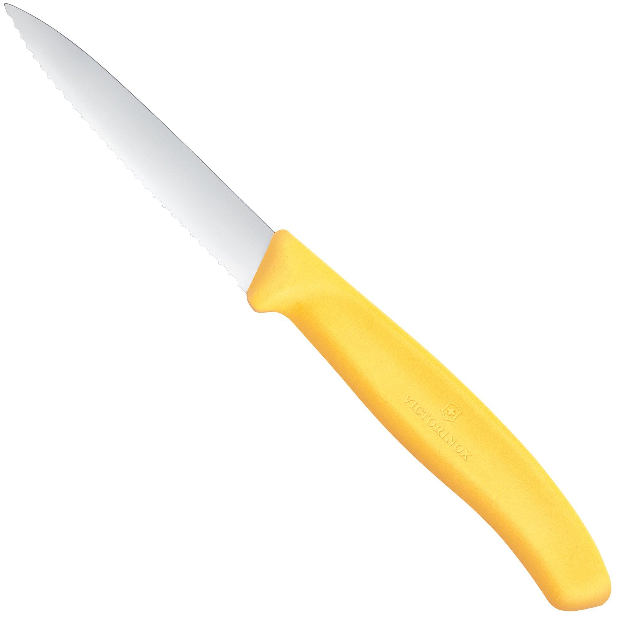 Victorinox Swiss Classic 6.7638.C1 Wavy, Yellow, serrated vegetable knife