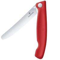 Bild für Victorinox Swiss Classic Picnic Knife 6.7831.FC1 Wavy, Red, Gemüsemesser klappbar, Picknickmesser