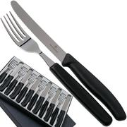 Victorinox SwissClassic 6.7833.12, 12-delige tomatenmessenset, zwart