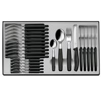Image for Victorinox SwissClassic 6.7833.24, 24-piece cutlery set with tomato knife, black