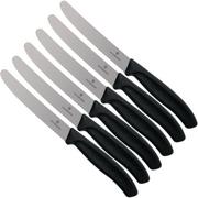 Victorinox SwissClassic 6.7833.6, 6-piece tomato knife set, black