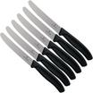 Victorinox SwissClassic 6.7833.6, 6-peças conjunto de facas para tomates, preto