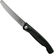 Victorinox SwissClassic faca de legumes dobrável preto serrilhada, 6.7833.FB