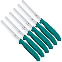 Bild für Victorinox Swiss Classic 6.7834.6C1 Tomato & Table Knife, Wavy, Green, Tomatenmesser Set 6-teilig