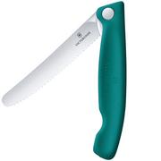 Image pour Victorinox Swiss Classic Picnic Knife 6.7834.FC1 Wavy, Green, couteau à légumes dentelé pliant