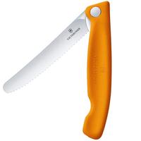 Bild für Victorinox SwissClassic 6.7836.F9B faltbares Gemüsemesser mit Wellenschliff, orange