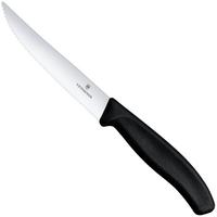 Image for Victorinox Swiss Classic Steak & Pizza Knife 6.7933 Wavy, Black, serrated steak knife, 12 cm