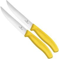 Afbeelding voor Victorinox SwissClassic pizza-/steakmes geel, set van 2, 6.7936.12L8B