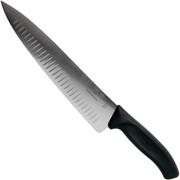 Victorinox SwissClassic 6.8023.25G carving knife with dimples 25 cm, black