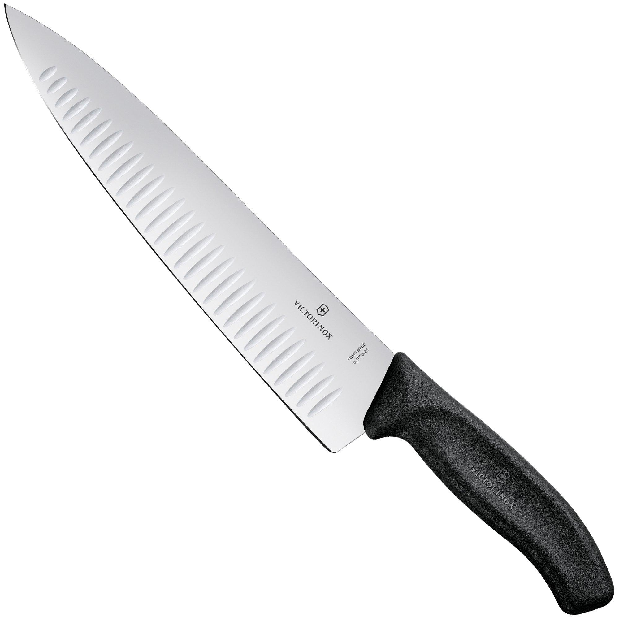 Victorinox SwissClassic 6.8023.25G coltello trinciante con alveoli 25 cm, nero