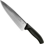 Victorinox SwissClassic 6.8083.20G Kochmesser mit Kullenschliff 20 cm, schwarz